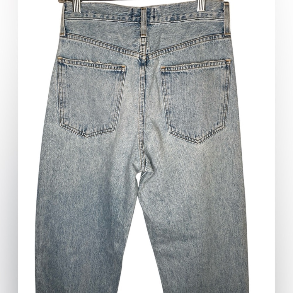 AGOLDE Criss Cross Upsized Jeans in Suburbia Size 25 Light Wash Denim - Picture 5 of 11